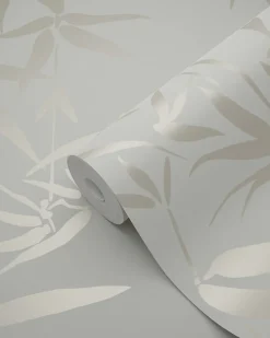 Origin Wallcoverings papier peint feuilles de bambou beige - 53 cm x 10.05 m - 347735