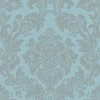 Origin Wallcoverings papier peint ornement bleu glace - 53 cm x 10.05 m - 346237