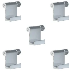 Pack 5 crochets tableau réglables à vis aluminium 10 kg 2 mm - Accessoire Cimaise Artiteq