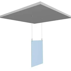 Pack 4 de plots de fixation plafond pour suspension de câble nickelé - Artiteq