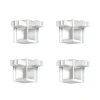 Pack 4 raccords d'angle pour Cimaise Mini-Click - Accessoire Cimaise Newly Blanc