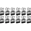 Pack de 12 pinces à papier noir - Artiteq