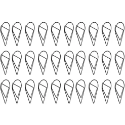 Pack de 30 trombones gouttes d'eau noir
