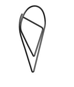 Pack de 30 trombones gouttes d'eau noir