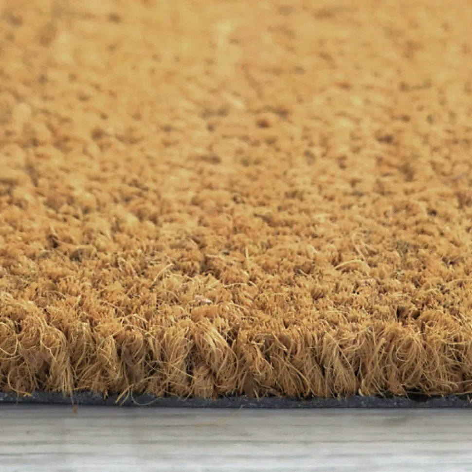 Paillasson - Tapis brosse Coco - Ecru - Ep, 17 mm - Rouleau de 2m x 1m