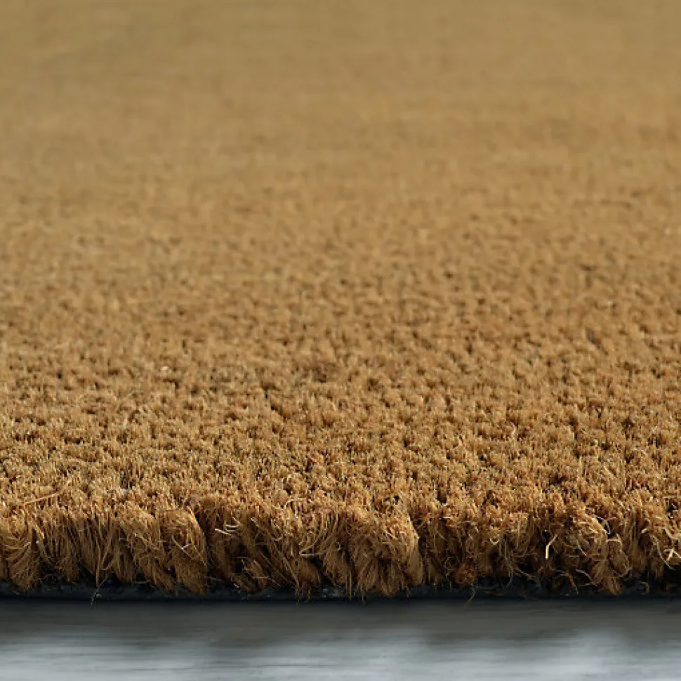 Paillasson - Tapis brosse Coco - Ecru - Ep, 23 mm - Rouleau de 2m x 1m