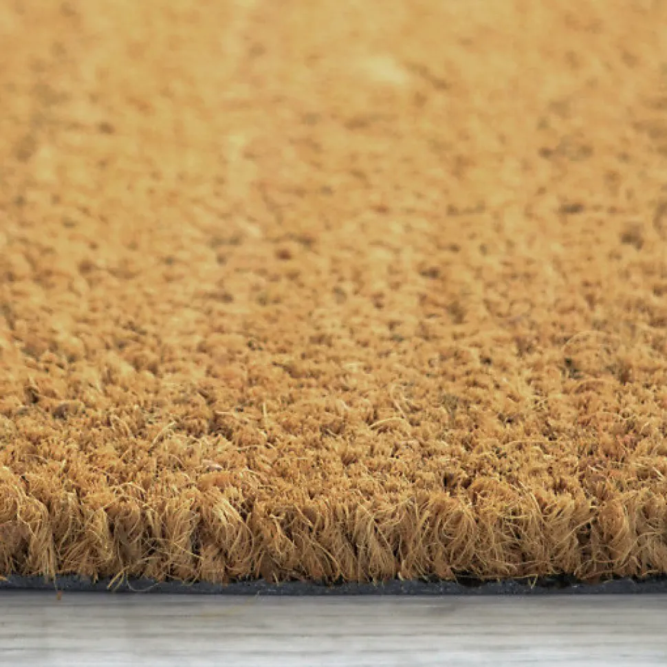 Paillasson - Tapis brosse Coco - Ecru - Ep, 23 mm - Rouleau de 2m x 1m