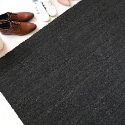 Paillasson - Tapis brosse Coco - Anthracite - Ep, 17 mm - Rouleau de 2m x 3m