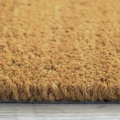 Paillasson - Tapis brosse Coco - Ecru - Ep, 17 mm - Echantillon 13 x 13 cm