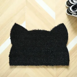 Paillasson Coco - Chat Miaou - Noir - 73 x 52 cm