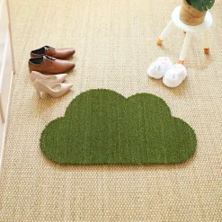 Paillasson Coco - Nuage - Vert - 50 x 85 cm