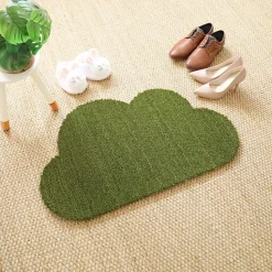 Paillasson Coco - Nuage - Vert - 50 x 85 cm