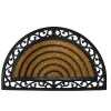 Paillasson coco caoutchouc Bugala GoodHome demi-lune L.45 x l.75 cm