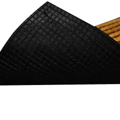 Paillasson coco caoutchouc Bugala à rayures GoodHome L.45 x l.75 cm