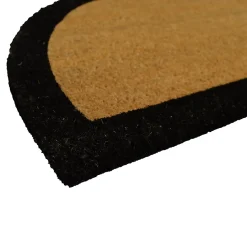 Paillasson coco Kebir cadre GoodHome noir L.45 x l.75 cm