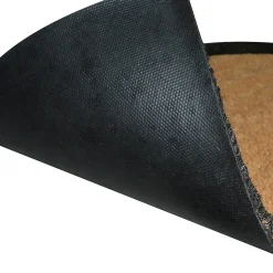 Paillasson coco Kebir cadre GoodHome noir L.45 x l.75 cm