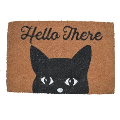 Paillasson coco Kebir Chat Hello there GoodHome L.60 x l.40 cm
