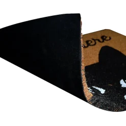Paillasson coco Kebir Chat Hello there GoodHome L.60 x l.40 cm