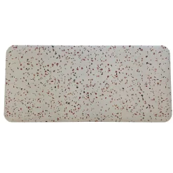 Paillasson 3D, tapis en VINYLE résistant à l'usure, non absorbant et antidérapant - marbre granulé 50x75