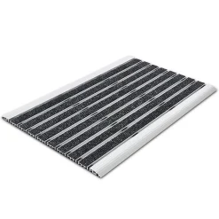 Paillasson en aluminium Elegant Mat Avec lattes en caoutchouc 45 x 75 cm - Floordirekt
