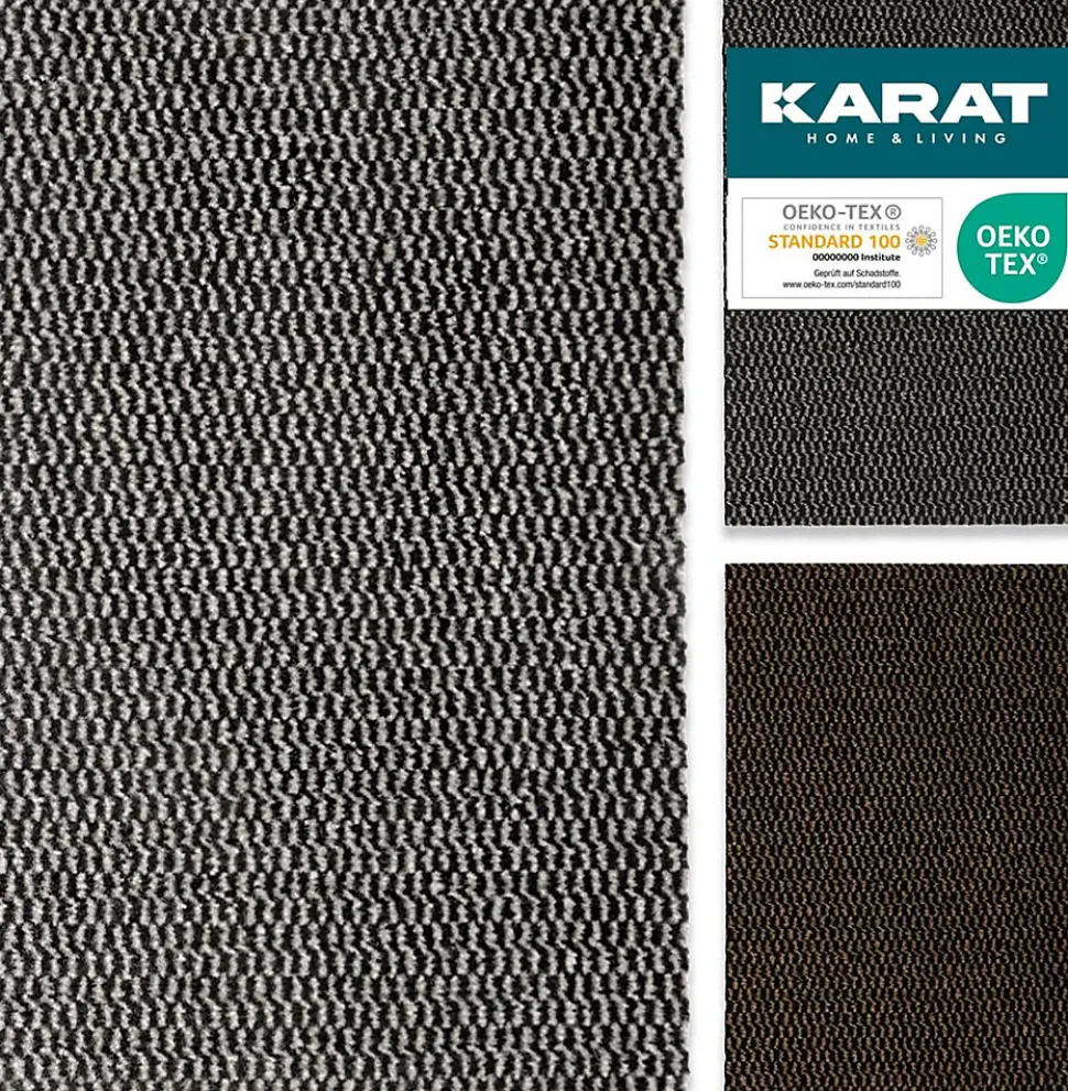 Paillasson Mélange, Tapis de Porte pour l'entrée, label OEKO-TEX standard 100, Noir et Blanc, 200 x 300 cm