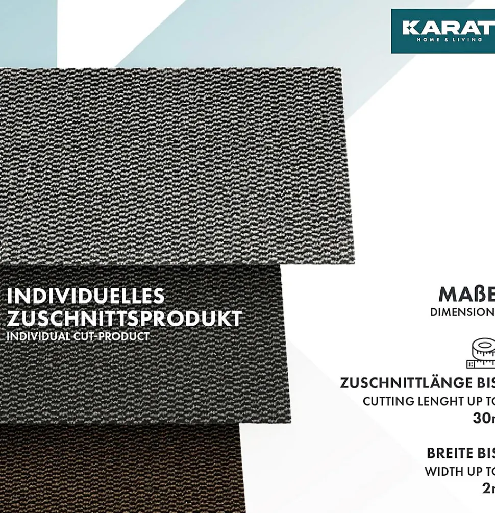Paillasson Mélange, Tapis de Porte pour l'entrée, label OEKO-TEX standard 100, Noir et Blanc, 200 x 250 cm