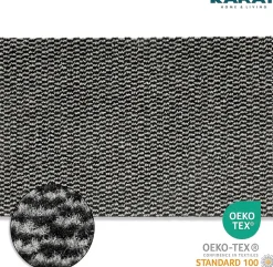 Paillasson Mélange, Tapis de Porte pour l'entrée, label OEKO-TEX standard 100, Noir et Blanc, 200 x 500 cm