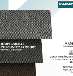 Paillasson Mélange, Tapis de Porte pour l'entrée, label OEKO-TEX standard 100, Noir et Blanc, 200 x 500 cm