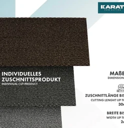 Paillasson Mélange, Tapis de Porte pour l'entrée, label OEKO-TEX standard 100, Noir/Marron, 200 x 250 cm