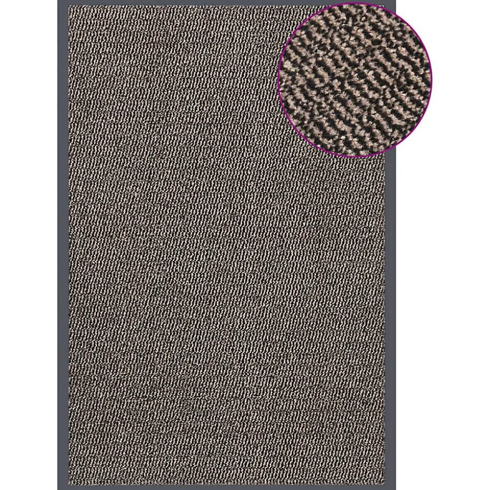Paillasson touffeté 80x120 cm Marron foncé vidaXL