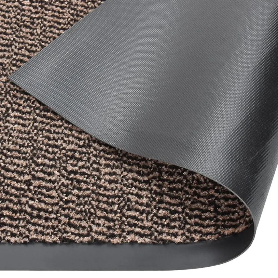 Paillasson touffeté 80x120 cm Marron foncé vidaXL