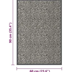 Paillasson touffeté 60x90 cm Marron clair vidaXL