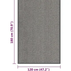 Paillasson touffeté 120x180 cm Marron clair vidaXL