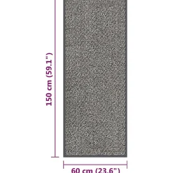 Paillasson touffeté 60x150 cm Marron clair vidaXL