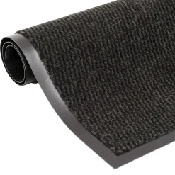 Paillasson touffeté 60x150 cm Noir vidaXL