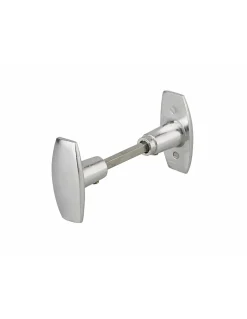 Paire de boutons pour porte, carré 6mm, fourreau adaptateur 7mm - THIRARD