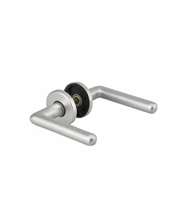 Paire de béquilles Crecy pour porte, carré 7mm, argent - THIRARD