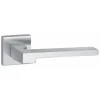 Paire de béquilles Ginevra pour porte, carré 7mm, chromé satiné - THIRARD