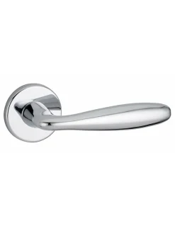 Paire de béquilles Luxor pour porte, carré 7mm, chromé brillant - THIRARD