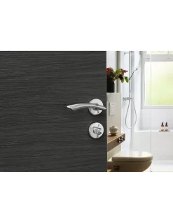 Paire de béquilles Maxima pour porte, carré 7mm, chromé brillant - THIRARD