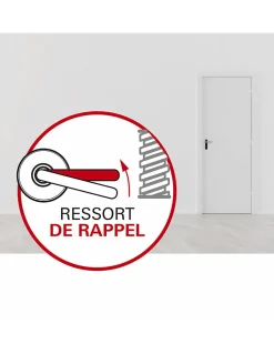 Paire de béquilles Modena pour porte, carré 7mm, noir mat - THIRARD
