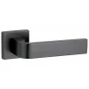 Paire de béquilles Monza pour porte, carré 7mm, noir mat - THIRARD