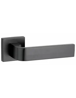 Paire de béquilles Monza pour porte, carré 7mm, noir mat - THIRARD