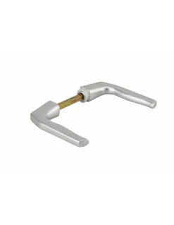 Paire de béquilles pour porte, carré 8mm, argent, 1 portée - THIRARD