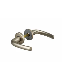 Paire de béquilles pour porte d'entrée Chantilly, carré 7mm, anodisé inox - THIRARD
