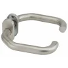 Paire de béquilles pour porte, carré 7mm, aspect inox - THIRARD