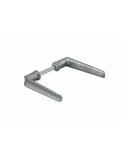 Paire de béquilles pour porte, carré 6mm, 1 portée, argent - THIRARD