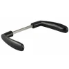 Paire de béquilles pour serrure de portail, carré 7mm, noir - THIRARD
