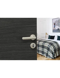 Paire de béquilles Solis pour porte, carré 7mm, nickel satiné - THIRARD