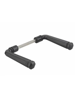 Paire de béquilles torsadés pour porte, carré 7mm, inox - THIRARD